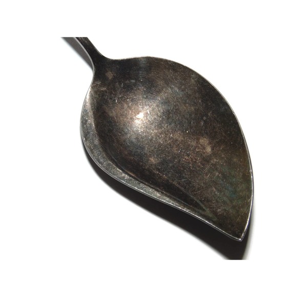 1964 Vintage REED BARTON Silver Plate Jelly Server Harlequin Apple Blossom Spoon - Picture 4 of 7